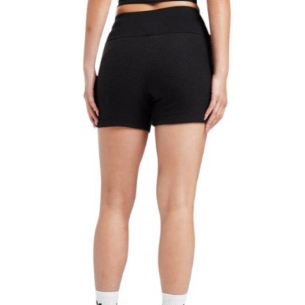 Adidas black booty ribbed tight noir shorts size M - Picture 2 of 6